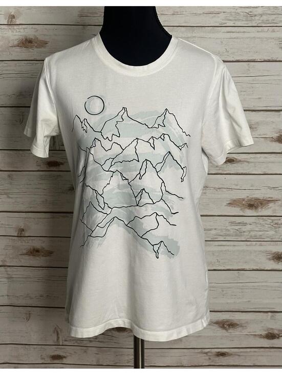 Arc'teryx Tops - Arc'teryx Women's white mountain graphic short sleeve t-shirt Small gorpcore